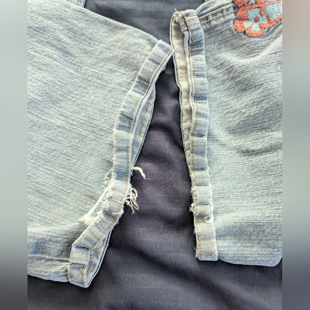 Faded Glory Embroidered Boho Flare Jeans - Picture 6 of 12
